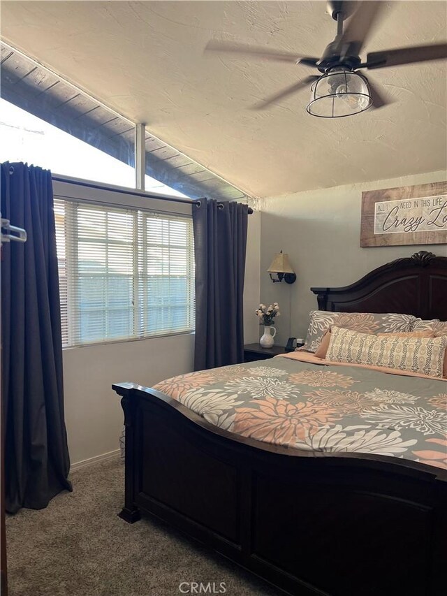 1767 W Chandeleur Dr, San Pedro, CA 90732 - carpeted bedroom featuring baseboards and vaulted ceiling