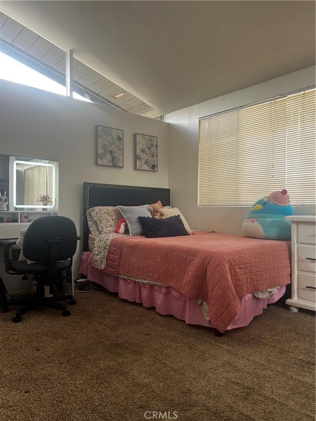 1767 W Chandeleur Dr, San Pedro, CA 90732 - carpeted bedroom featuring lofted ceiling