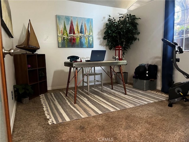 1767 W Chandeleur Dr, San Pedro, CA 90732 - carpeted home office with baseboards