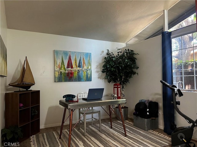 1767 W Chandeleur Dr, San Pedro, CA 90732 - carpeted office with vaulted ceiling and baseboards