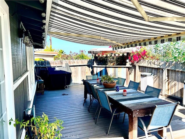 1767 W Chandeleur Dr, San Pedro, CA 90732 - deck featuring outdoor dining space