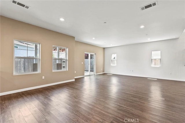 367 Lily Pad Ln, Templeton, CA 93465 - unfurnished room with healthy amount of natural light, dark wood-style floors, and recessed lighting