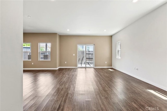 367 Lily Pad Ln, Templeton, CA 93465 - unfurnished room featuring plenty of natural light, dark wood finished floors, and recessed lighting