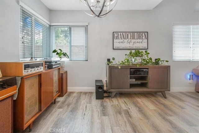 11025 Shaw St, Rancho Cucamonga, CA 91701 - dining space with a chandelier and light wood-style flooring