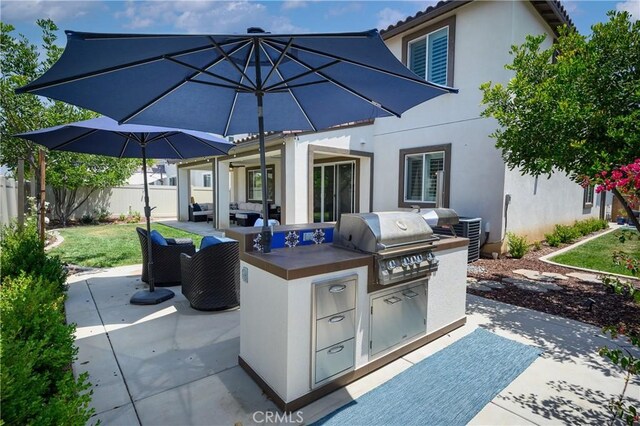 34197 Helenium St, Murrieta, CA 92563 - view of patio / terrace with central AC