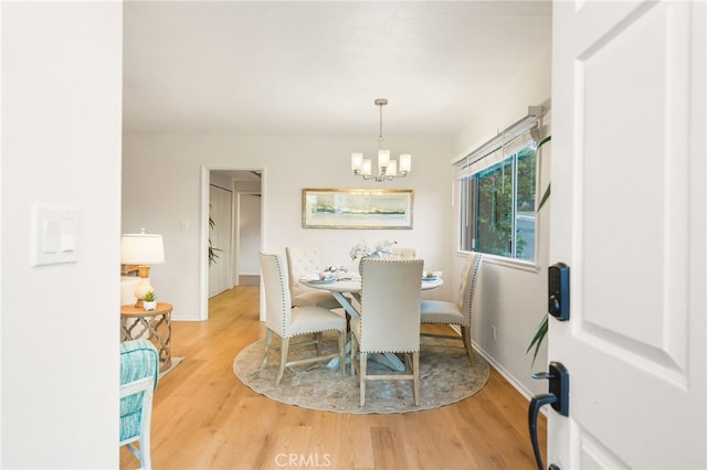 1357 Curtis Ave, Manhattan Beach, CA 90266 - dining room featuring wood finished floors, a chandelier, and baseboards