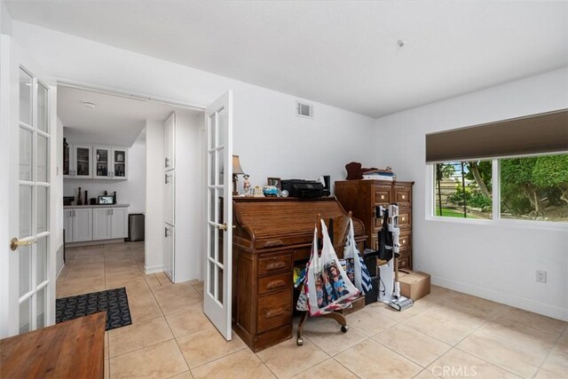 2922 Estancia, San Clemente, CA 92673 - office space featuring french doors and light tile patterned floors