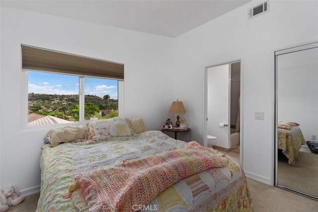 2922 Estancia, San Clemente, CA 92673 - bedroom featuring carpet flooring, baseboards, and connected bathroom