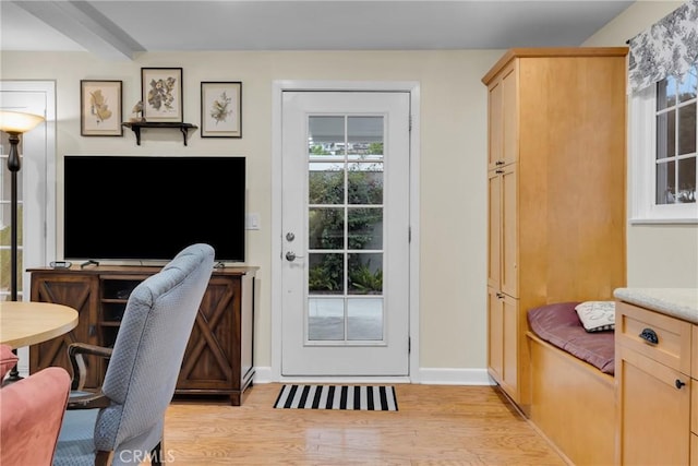 2309 E Glenoaks Blvd, Glendale, CA 91206 - home office with light wood finished floors and baseboards