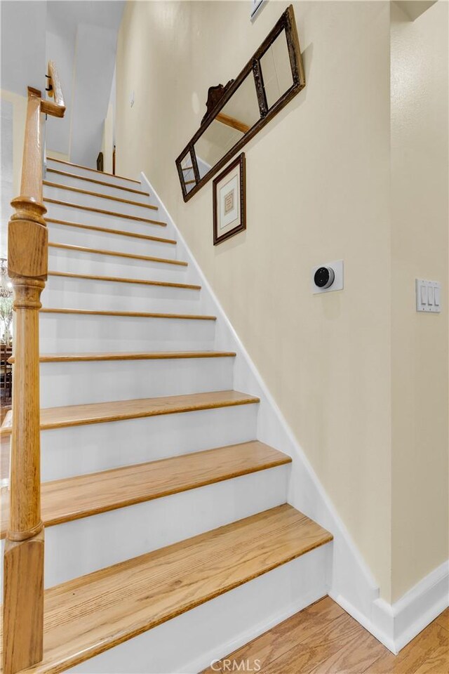 2309 E Glenoaks Blvd, Glendale, CA 91206 - stairs with wood finished floors and baseboards