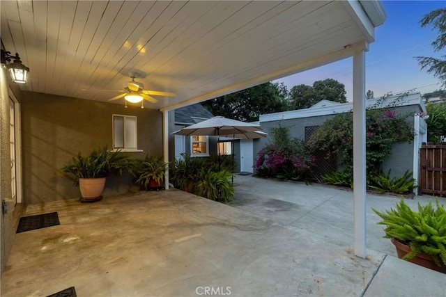 2309 E Glenoaks Blvd, Glendale, CA 91206 - view of patio / terrace featuring a ceiling fan