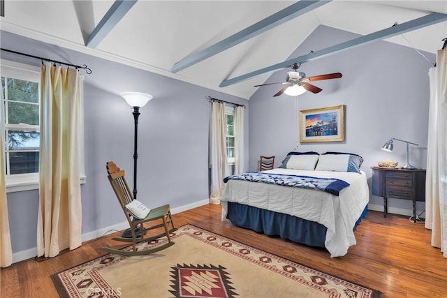 2309 E Glenoaks Blvd, Glendale, CA 91206 - bedroom with wood finished floors, baseboards, and a ceiling fan