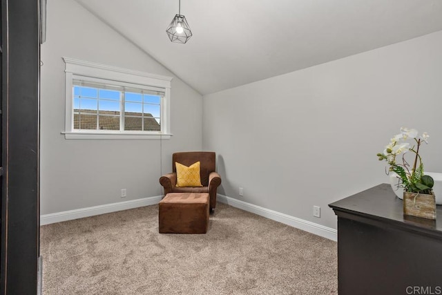 856 Oro Grande St, Oceanside, CA 92057 - unfurnished room featuring lofted ceiling, baseboards, and carpet flooring