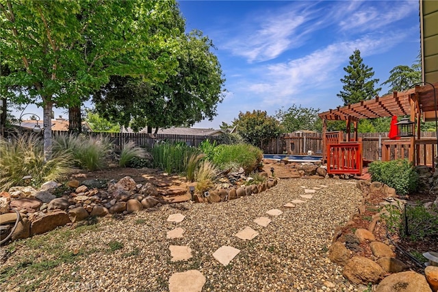 13 Avante Way, Chico, CA 95973 - fenced backyard with a pergola