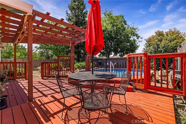 13 Avante Way, Chico, CA 95973 - deck with a pergola and a fenced backyard