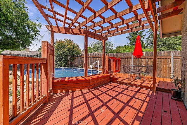 13 Avante Way, Chico, CA 95973 - deck featuring a fenced backyard and a pergola