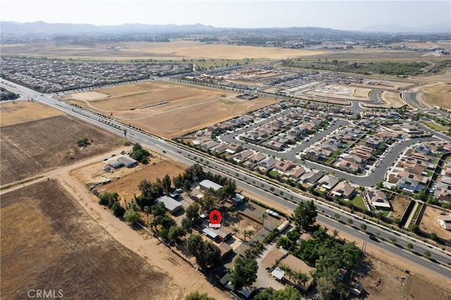 25360 Kuffel Rd, Menifee, CA 92585 - aerial view of property and surrounding area featuring mountains and nearby suburban area
