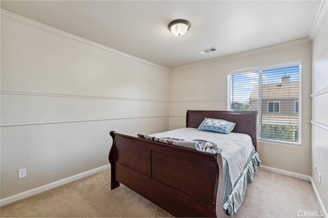 7538 N Erie Ave, Fresno, CA 93722 - bedroom with carpet flooring and ornamental molding
