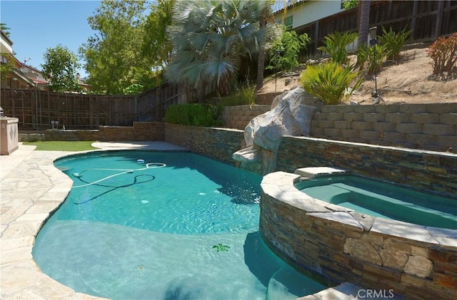 29429 Masters Dr, Murrieta, CA 92563 - view of pool with a fenced backyard and a pool with connected hot tub