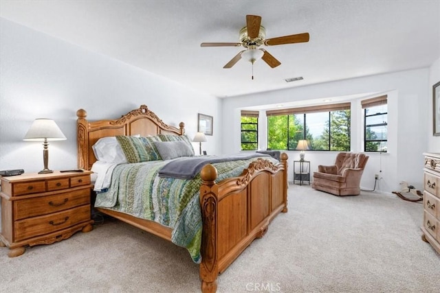 12355 Santa Ana Rd, Atascadero, CA 93422 - bedroom featuring light carpet and ceiling fan