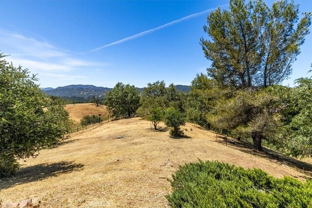 12355 Santa Ana Rd, Atascadero, CA 93422 - view of yard featuring a view of countryside and a mountain view