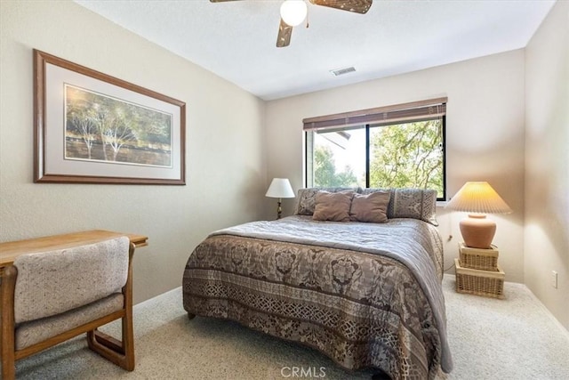 12355 Santa Ana Rd, Atascadero, CA 93422 - carpeted bedroom featuring baseboards and a ceiling fan