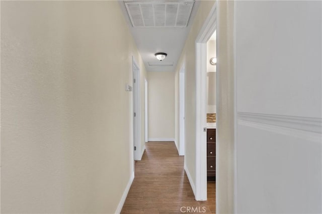 19002 Vine St, Hesperia, CA 92345 - hallway with dark wood finished floors and baseboards