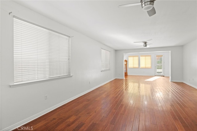 211 Furyk Way, Hemet, CA 92545 - empty room featuring ceiling fan and hardwood / wood-style flooring