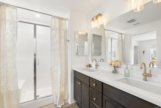 1836 Mesquite, Oceanside, CA 92056 - full bathroom with a stall shower and double vanity