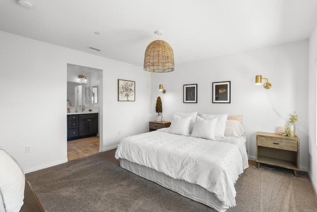 1836 Mesquite, Oceanside, CA 92056 - carpeted bedroom featuring baseboards and connected bathroom