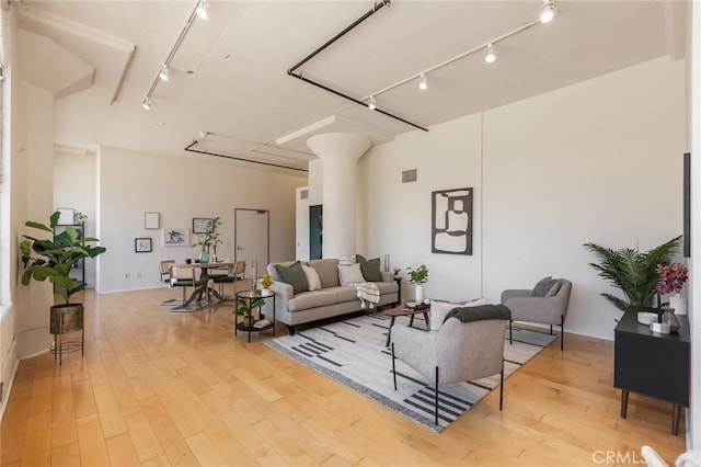 420 S San Pedro St Unit 211, Los Angeles, CA 90013 - living room with track lighting and light wood-type flooring