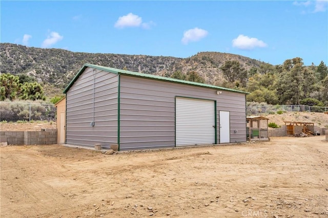 1679 Desert Front Rd, Wrightwood, CA 92397 - garage with a mountain view