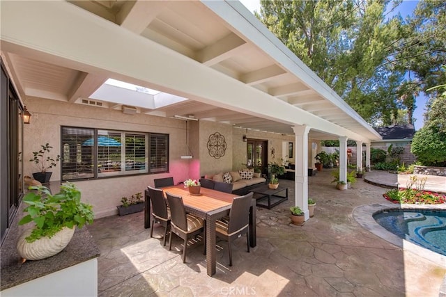 19043 Citronia St, Northridge, CA 91324 - view of patio / terrace with outdoor dining area