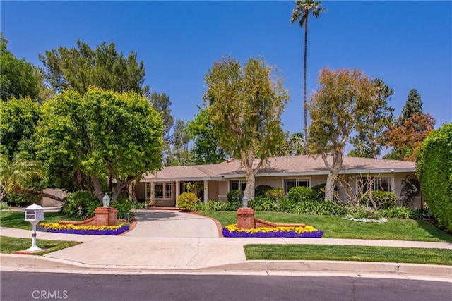 19043 Citronia St, Northridge, CA 91324 - ranch-style house with a front yard and stucco siding