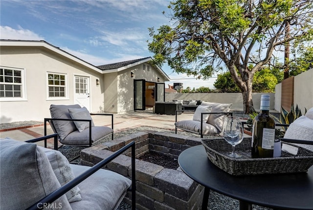 1035 Medford Rd, Pasadena, CA 91107 - view of patio with an outdoor living space