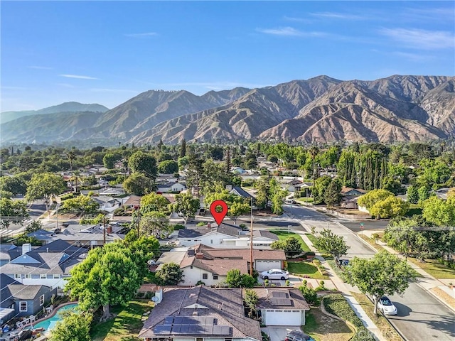 1035 Medford Rd, Pasadena, CA 91107 - aerial perspective of suburban area with a mountainous background