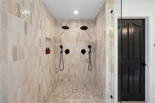 26065 Charing Cross Rd, Valencia, CA 91355 - bathroom featuring tiled shower