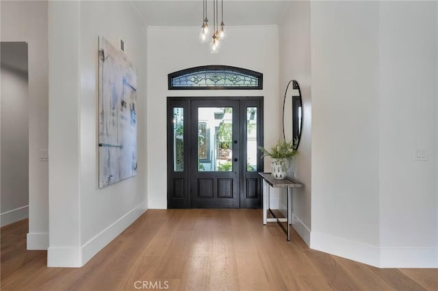 26065 Charing Cross Rd, Valencia, CA 91355 - foyer entrance with wood finished floors and baseboards
