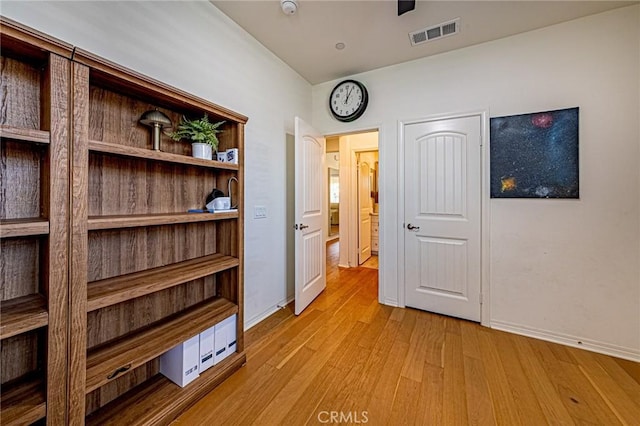 24207 Via Perla, Valencia, CA 91354 - hallway featuring light wood-style floors and baseboards