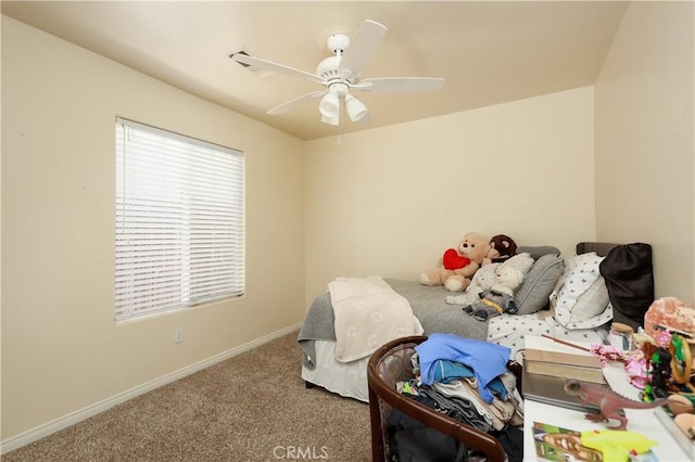 11017 Tipperary Dr, Bakersfield, CA 93311 - carpeted bedroom featuring baseboards and ceiling fan