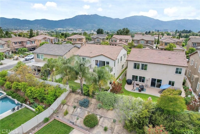 45976 Camino Rubi, Temecula, CA 92592 - aerial perspective of suburban area featuring mountains and a pool area