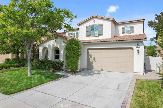 45976 Camino Rubi, Temecula, CA 92592 - mediterranean / spanish house featuring a tiled roof, stucco siding, and concrete driveway