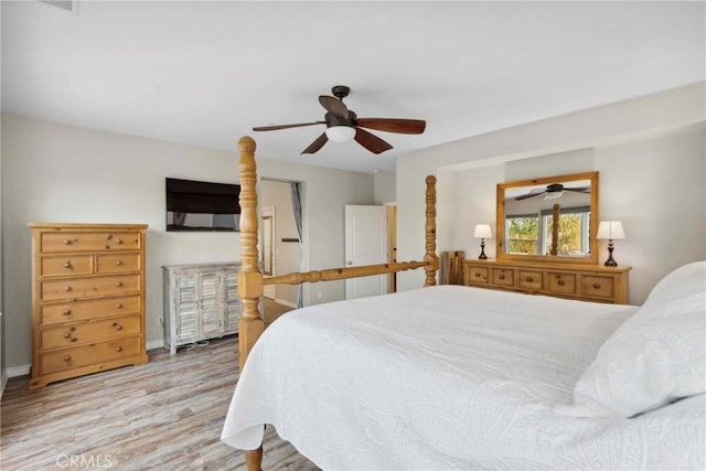 45976 Camino Rubi, Temecula, CA 92592 - bedroom with wood finished floors, ceiling fan, and baseboards