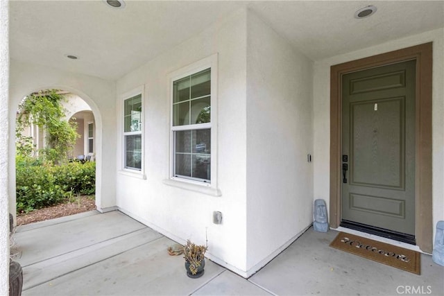 45976 Camino Rubi, Temecula, CA 92592 - entrance to property featuring stucco siding and a patio
