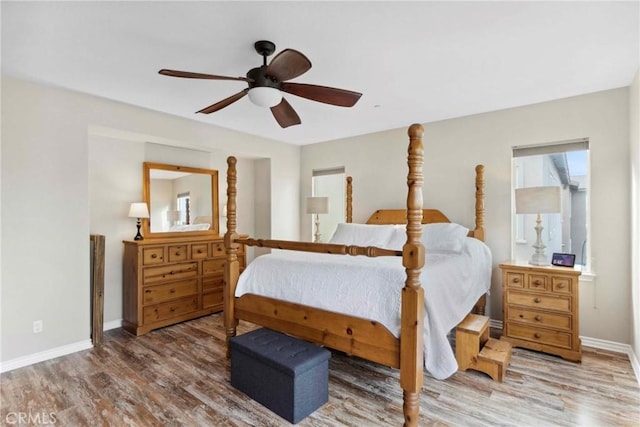 45976 Camino Rubi, Temecula, CA 92592 - bedroom featuring wood finished floors, baseboards, and a ceiling fan