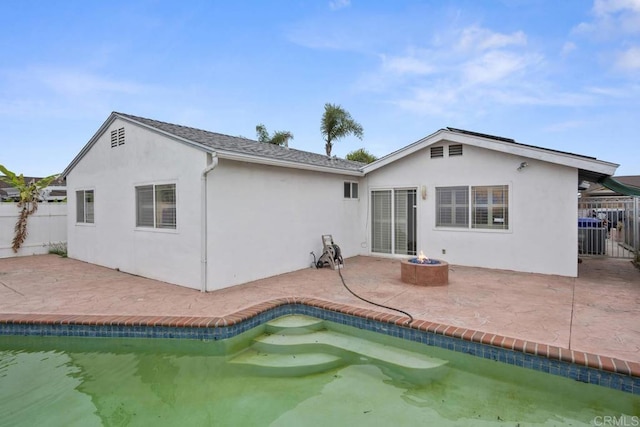 3999 Arey Dr, San Diego, CA 92154 - rear view of house featuring a patio, stucco siding, and cooling unit