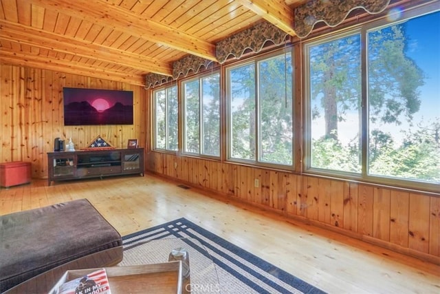 1954 Nob Hill Dr, Running Springs, CA 92382 - sunroom / solarium with beamed ceiling