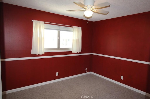 245 Doverfield Dr Unit 46, Placentia, CA 92870 - empty room featuring ceiling fan, carpet floors, and baseboards