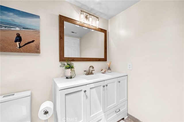 18743 Club Ln, Huntington Beach, CA 92648 - bathroom featuring vanity and toilet