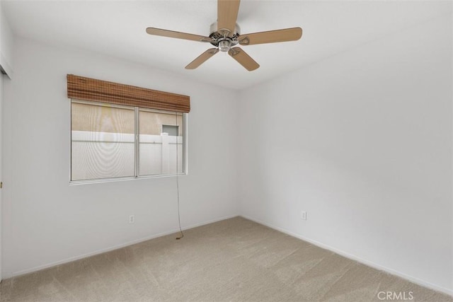 28265 Valombrosa Dr, Menifee, CA 92584 - empty room with light carpet, ceiling fan, and baseboards